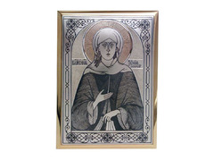 Серебряная икона «Блаженная Ксения»